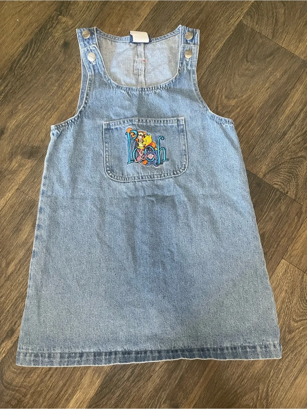 Vintage Disney Winnie Pooh Denim Jumper Dress